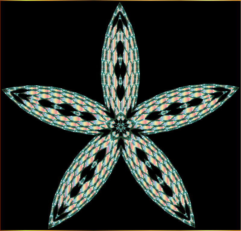 Checkered Flower Shape 10