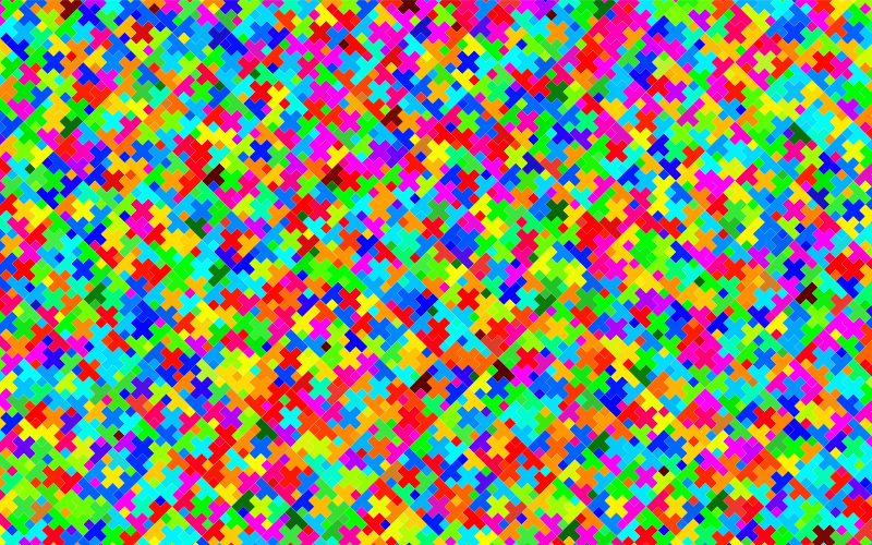 Colorful Plus Pattern Wallpaper