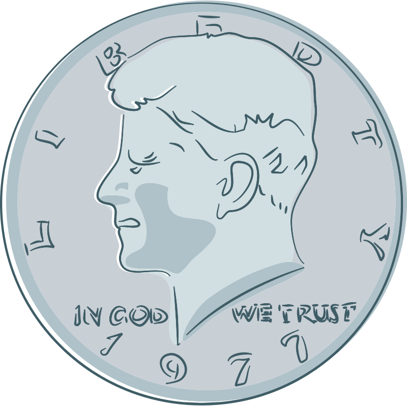 JFK Fifty Cents Coin