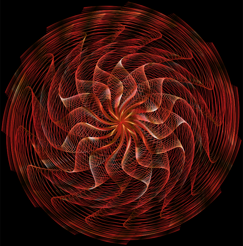 Colorful Wavy Vortex Line Art 11