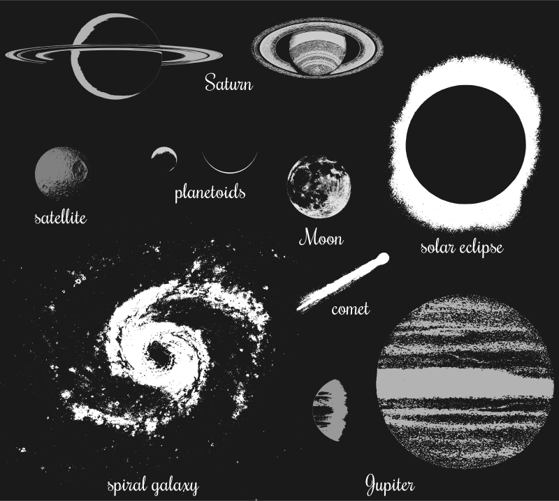 Celestial bodies Openclipart