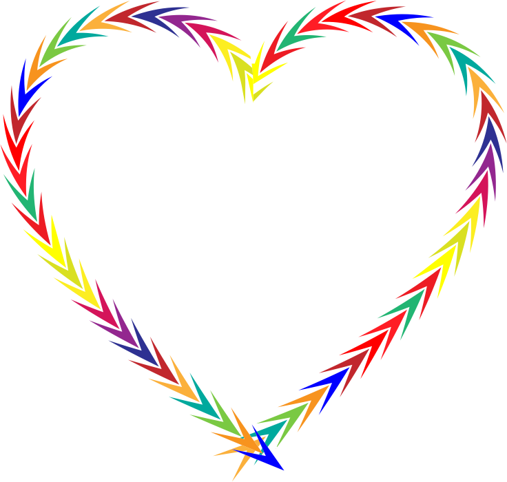 Colorful Arrows Heart
