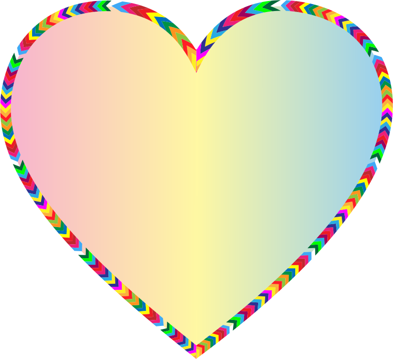 Multicolored Arrows Heart Filled 6