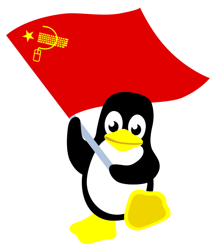 hacker commie tux