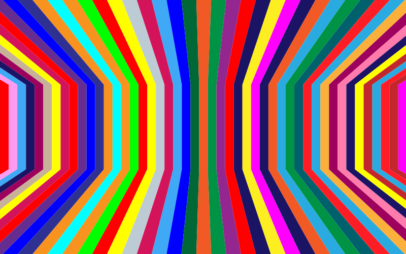 Perspective Colorful Vertical Stripes