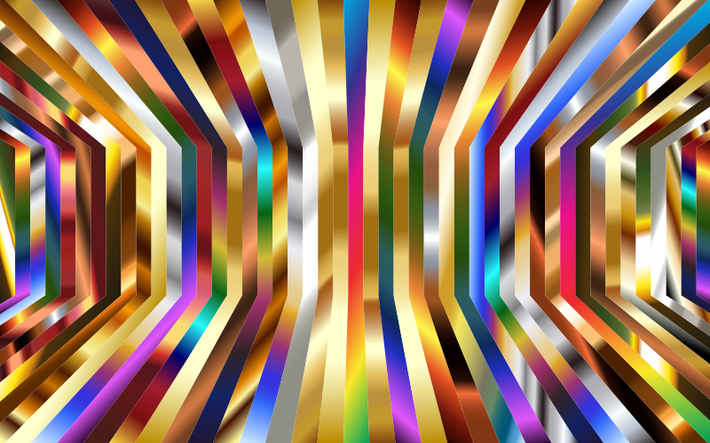 Perspective Psychedelic Vertical Stripes