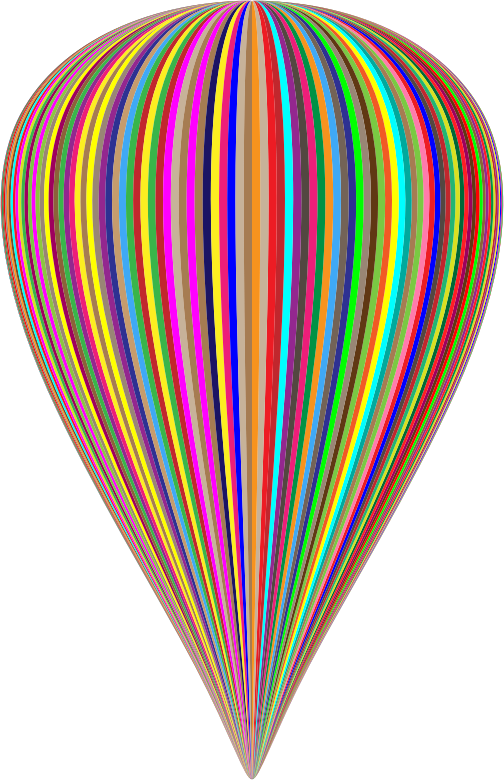 Colorful Striped Balloon
