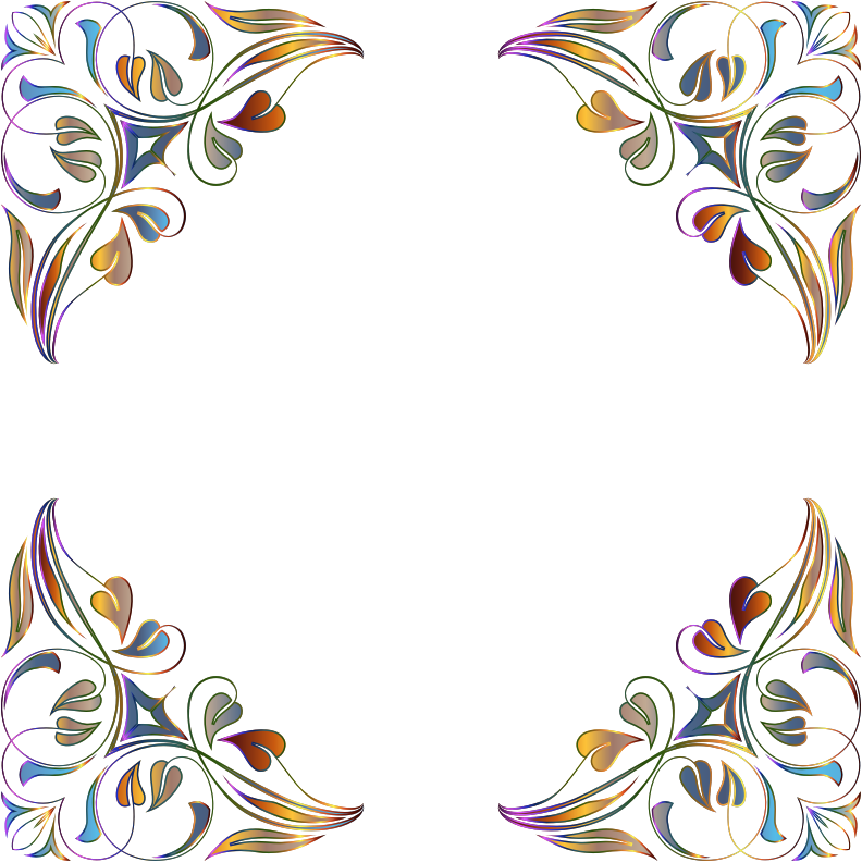 Floral Flourish Frame 7 Variation 2