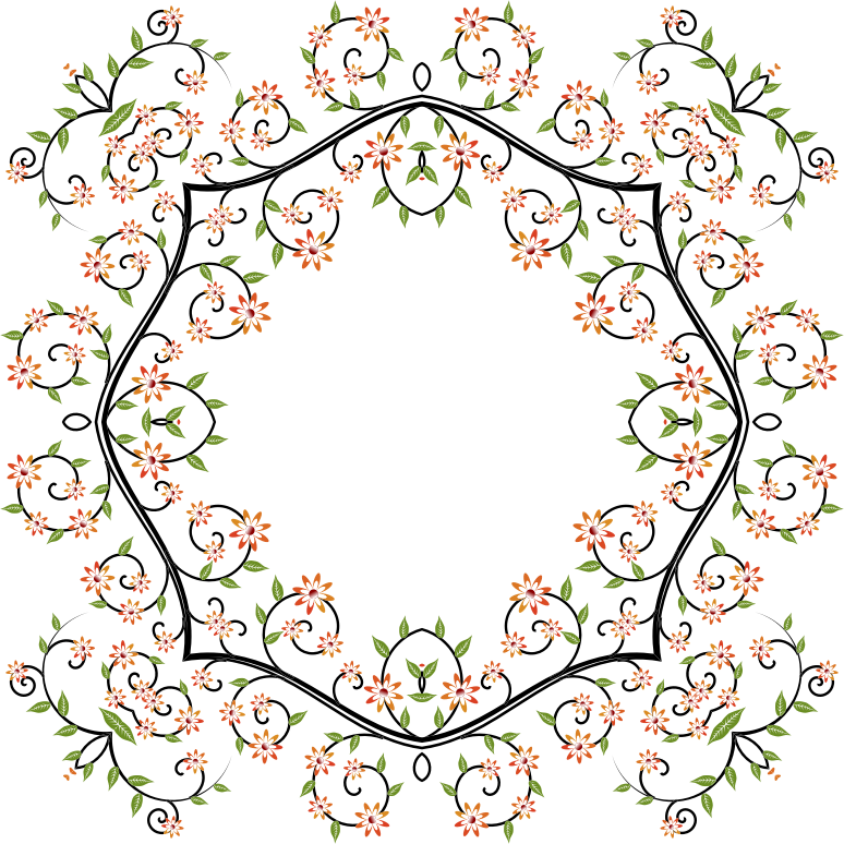 Flowery Flourish Frame