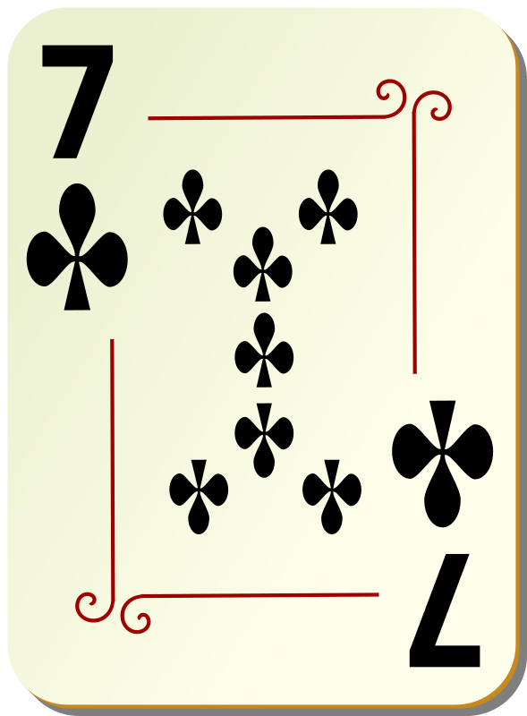 Ornamental deck: 7 of clubs