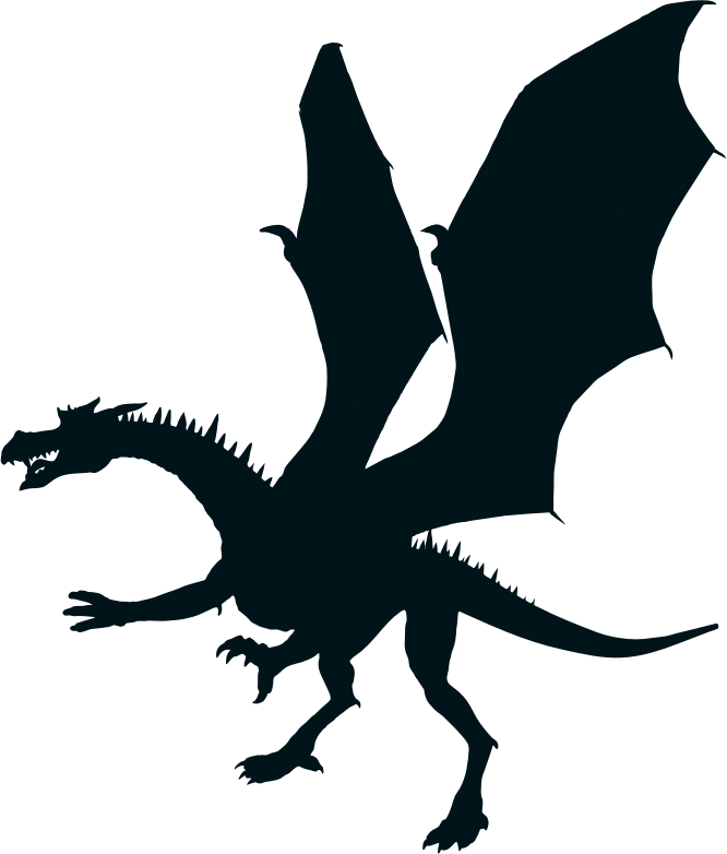 Green Dragon Silhouette