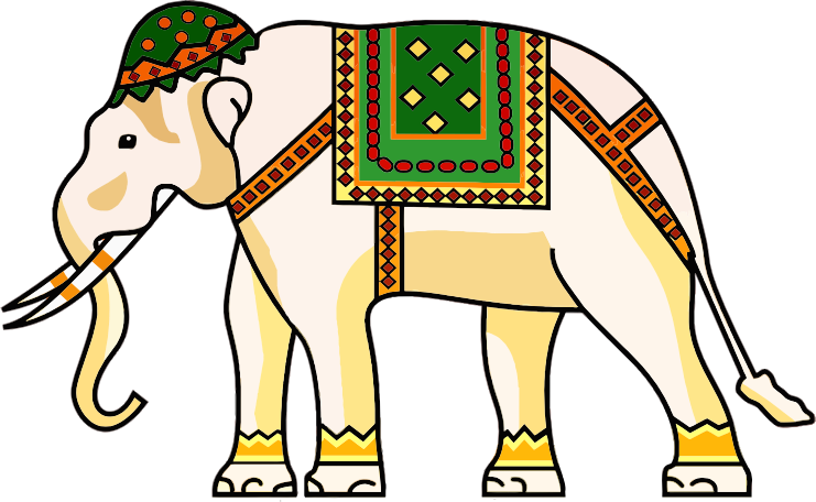 Decorated Ornamental Elephant