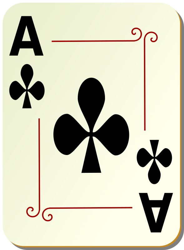 Ornamental deck: Ace of clubs