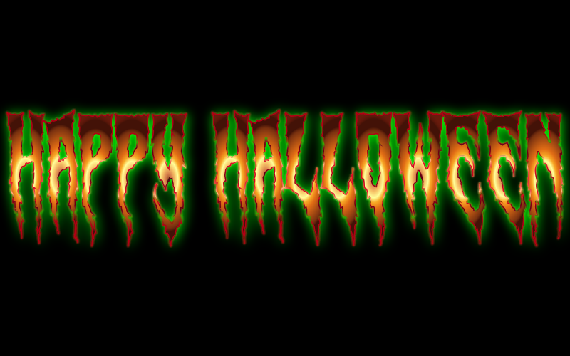 Happy Halloween Typography Enhanced 3