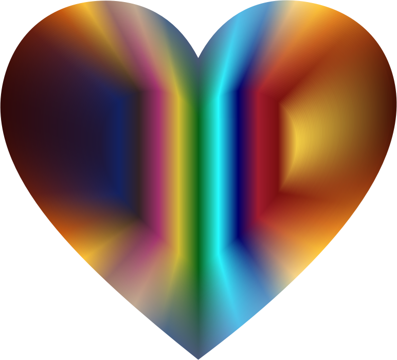 Colorful Refraction Heart 2