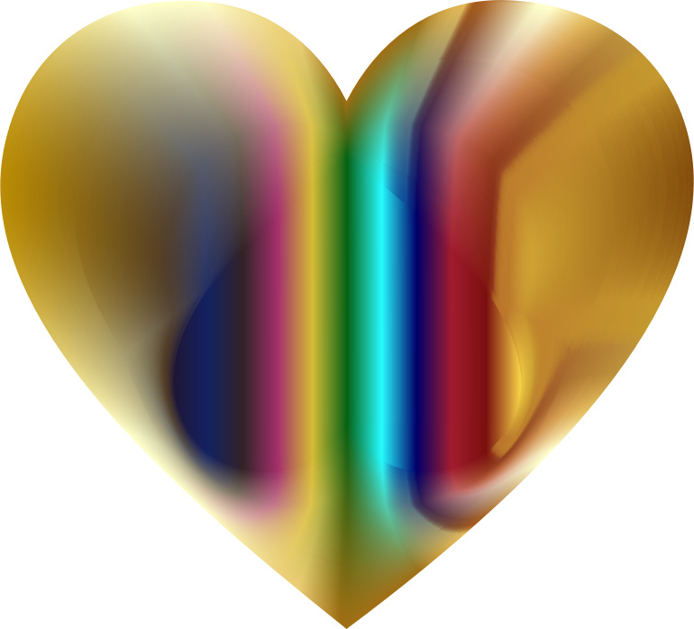 Colorful Refraction Heart 3