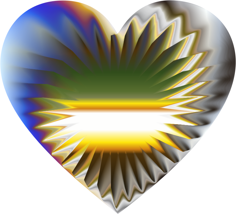 Colorful Refraction Heart 6