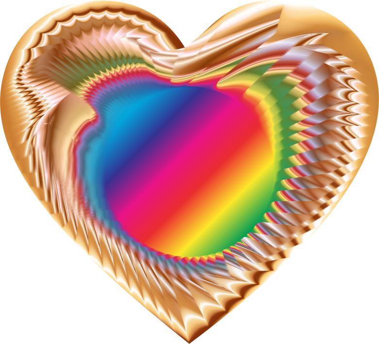 Colorful Refraction Heart 10