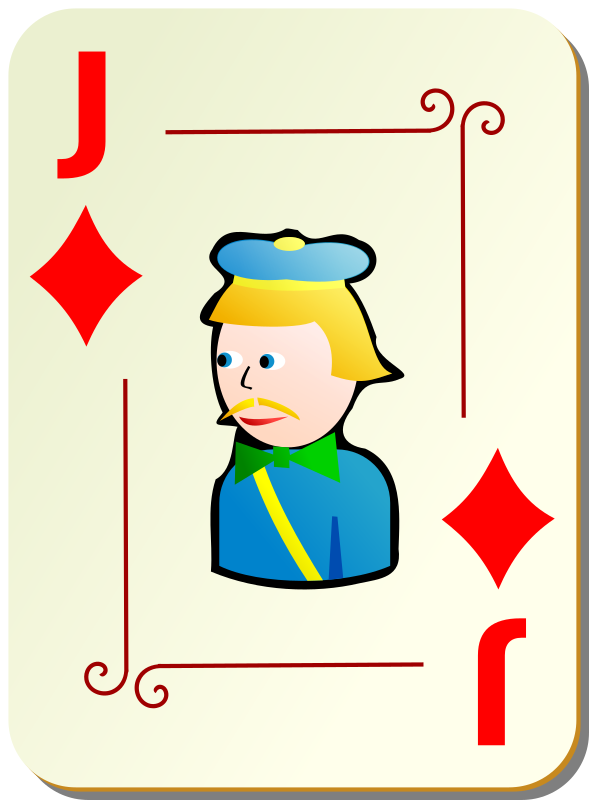 Ornamental deck: Jack of diamonds