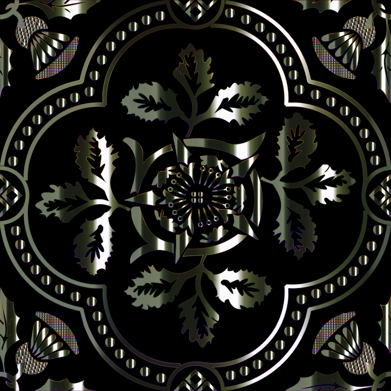 Decorative Floral Design Enhanced 5