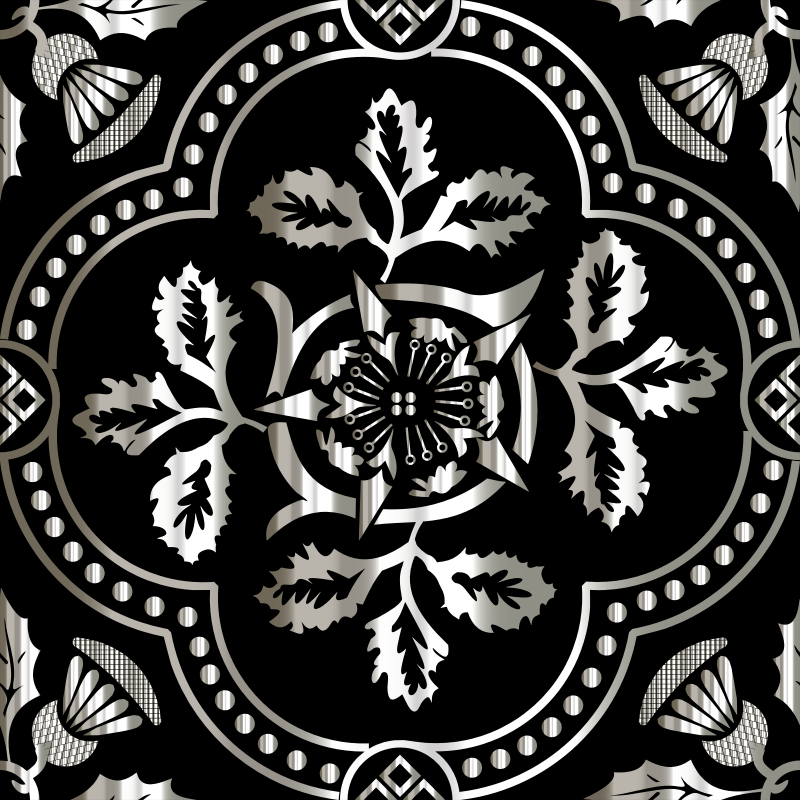 Decorative Floral Design Enhanced 12