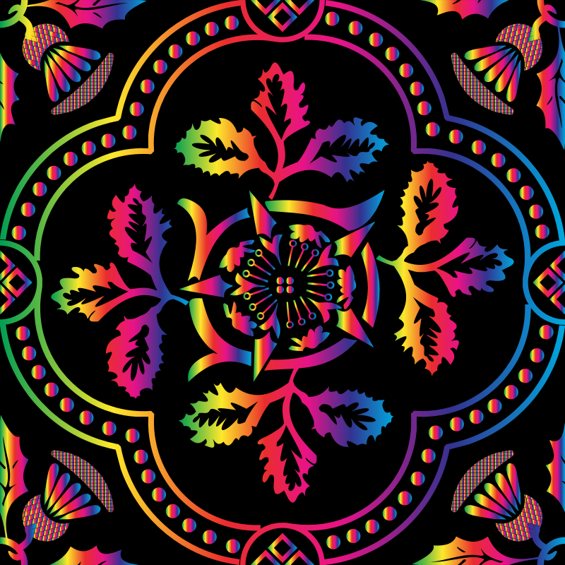 Decorative Floral Design Enhanced 15