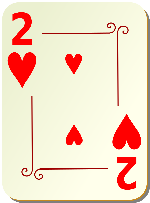 Ornamental deck: 2 of hearts