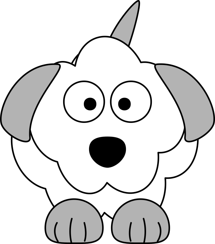 French Poodle Cartoon Dog