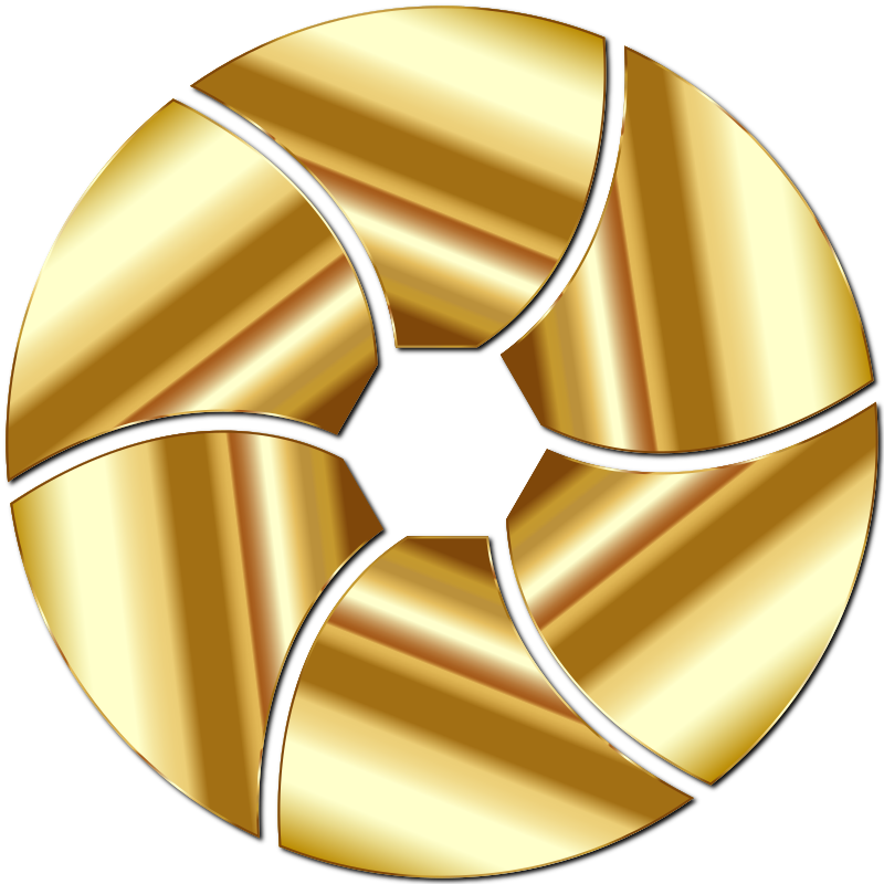 Gold Shutter Icon Enhanced