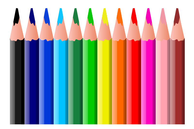 Coloured pencils animation