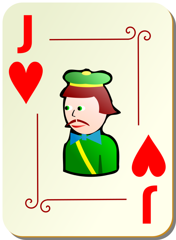 Ornamental deck: Jack of hearts