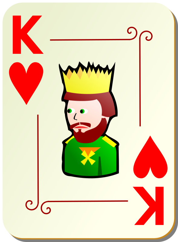 Ornamental deck: King of hearts