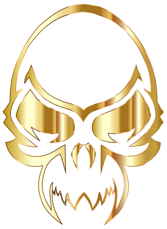 Golden Skull - Openclipart