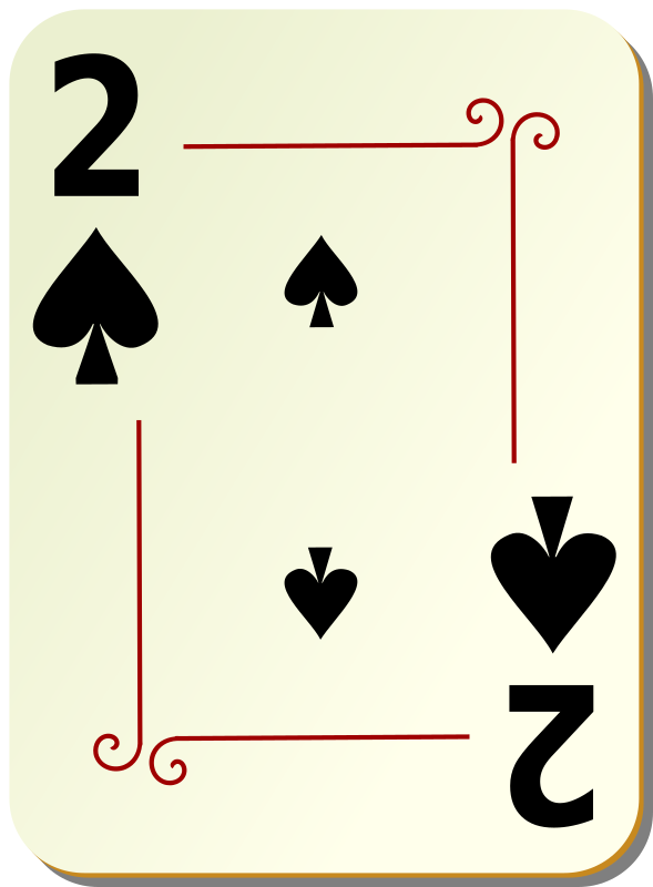 Ornamental deck: 2 of spades