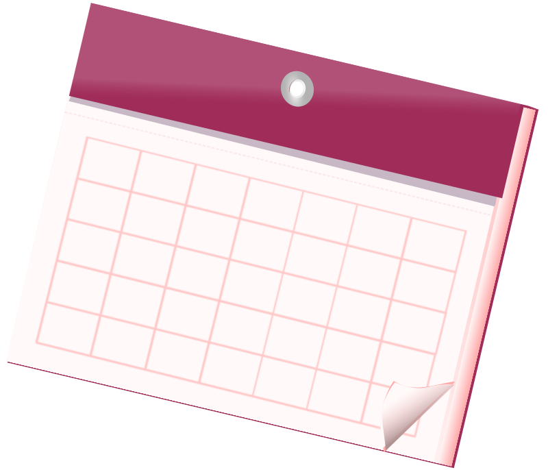 Empty Calendar Sheet Openclipart