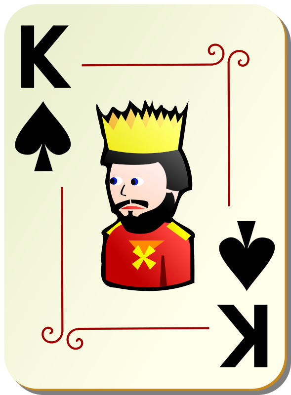 Ornamental deck: King of spades