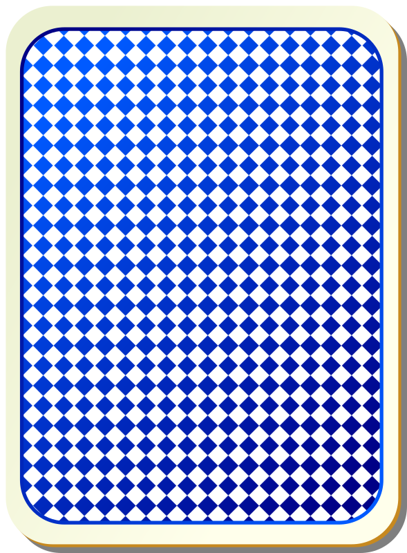 Card backs: grid blue