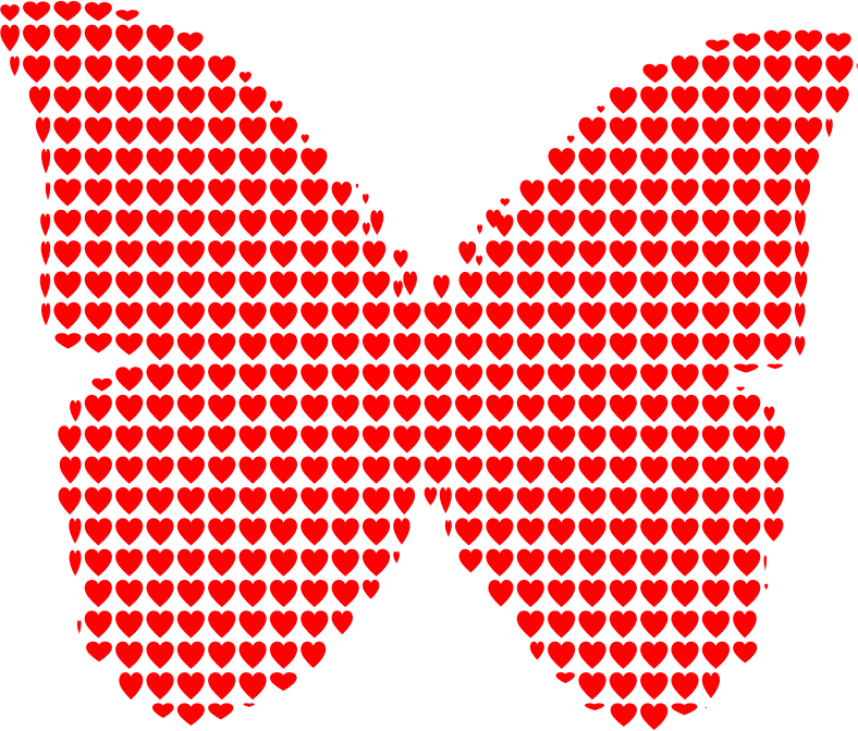 Hearts Butterfly