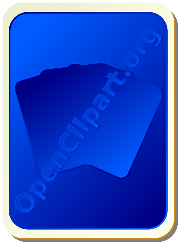 Card backs: silhouette blue