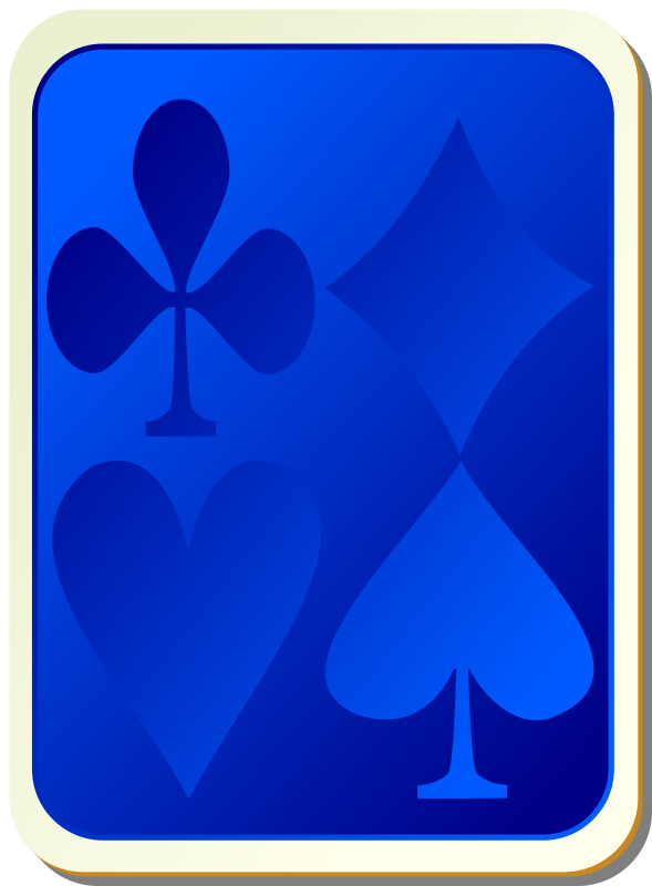 Card backs: suits blue