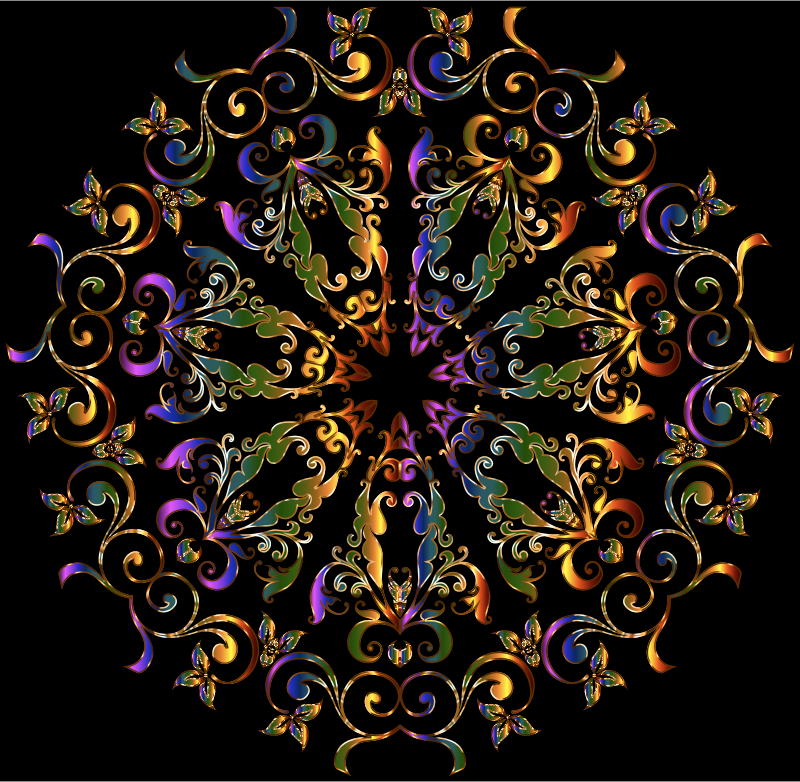 Prismatic Floral Design