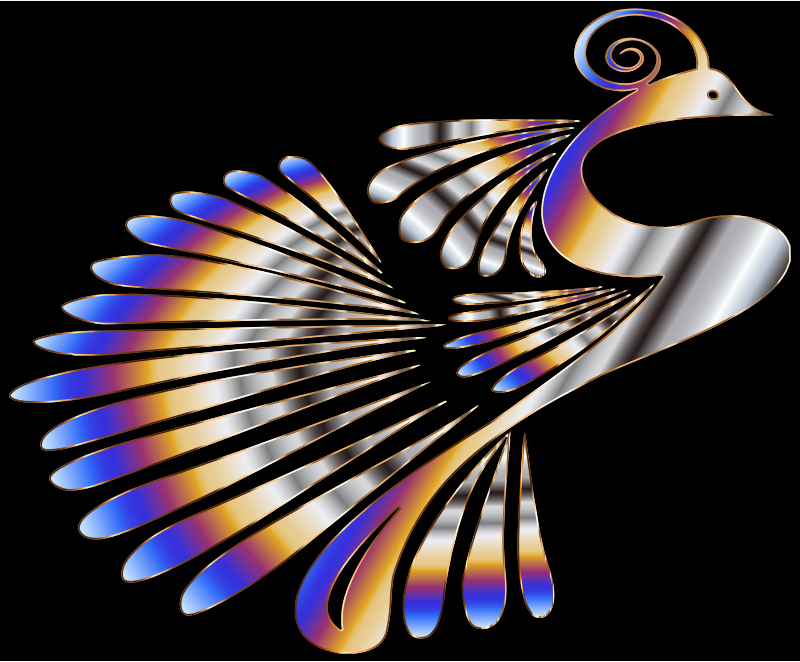 Colorful Stylized Peacock 8