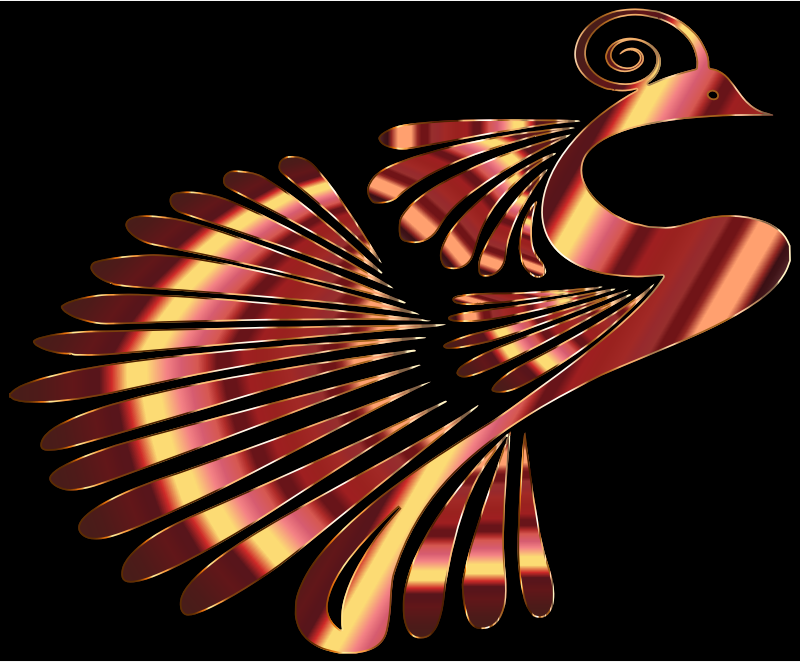 Colorful Stylized Peacock 9