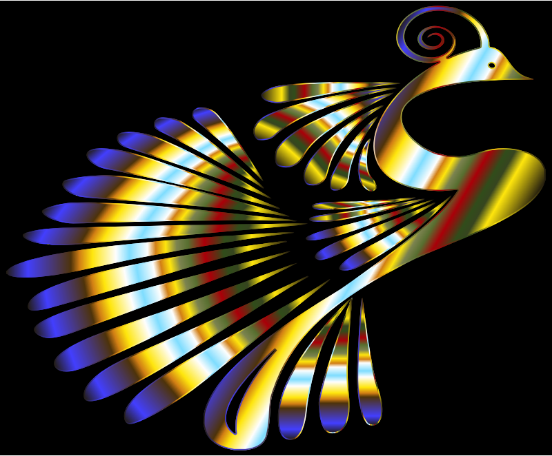 Colorful Stylized Peacock 17