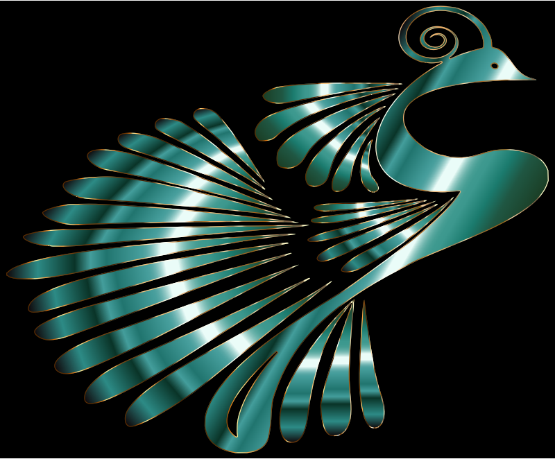 Colorful Stylized Peacock 22