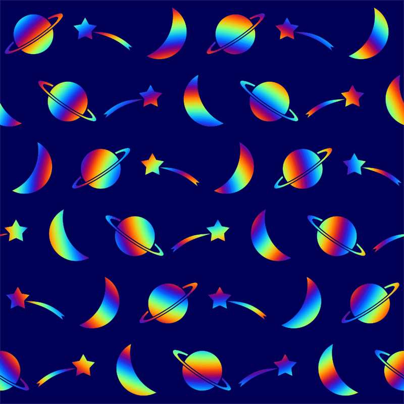 Space pattern (colourful)