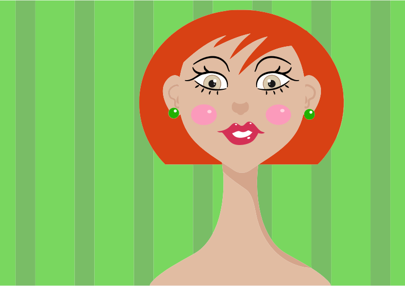 Red Haired Woman Portrait