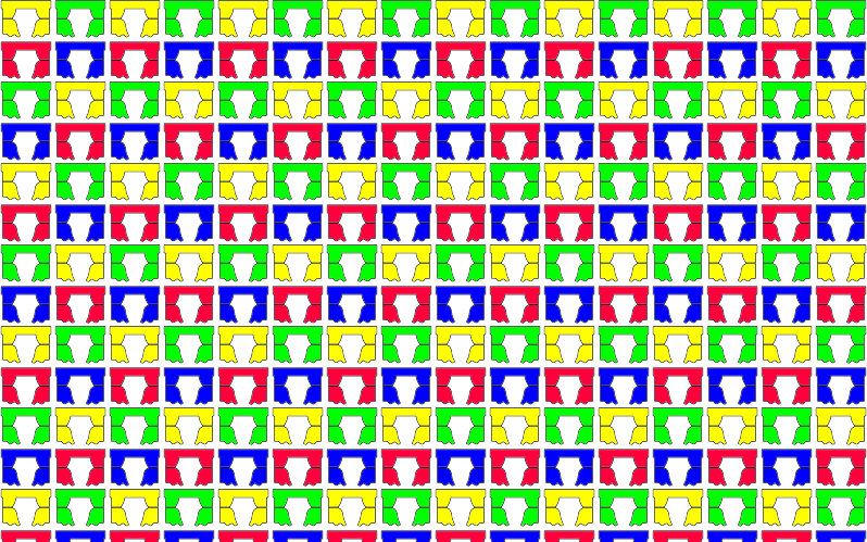 Colorful Curtains Seamless Pattern