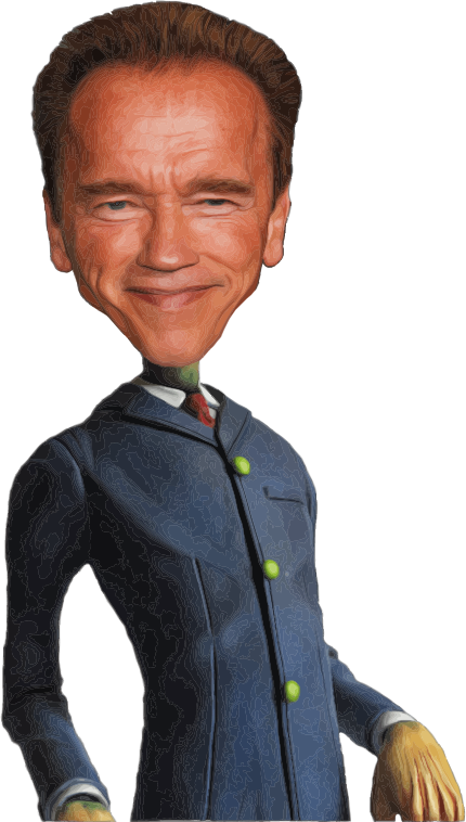 Arnold Schwarzenegger Caricature - Openclipart