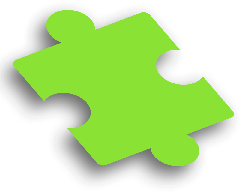 Puzzle Piece Green